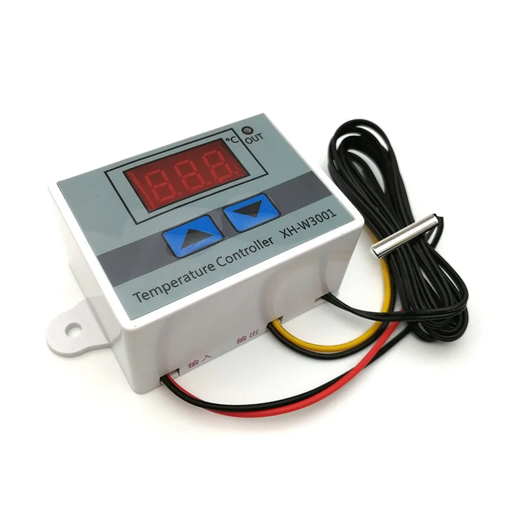 Controlador de Temperatura Digital, Termostato, Termorregulador, Aquário, Incubadora, Aquecedor de Água, Regulador Temp, W3001, 110V, 220V, 12V, 24V