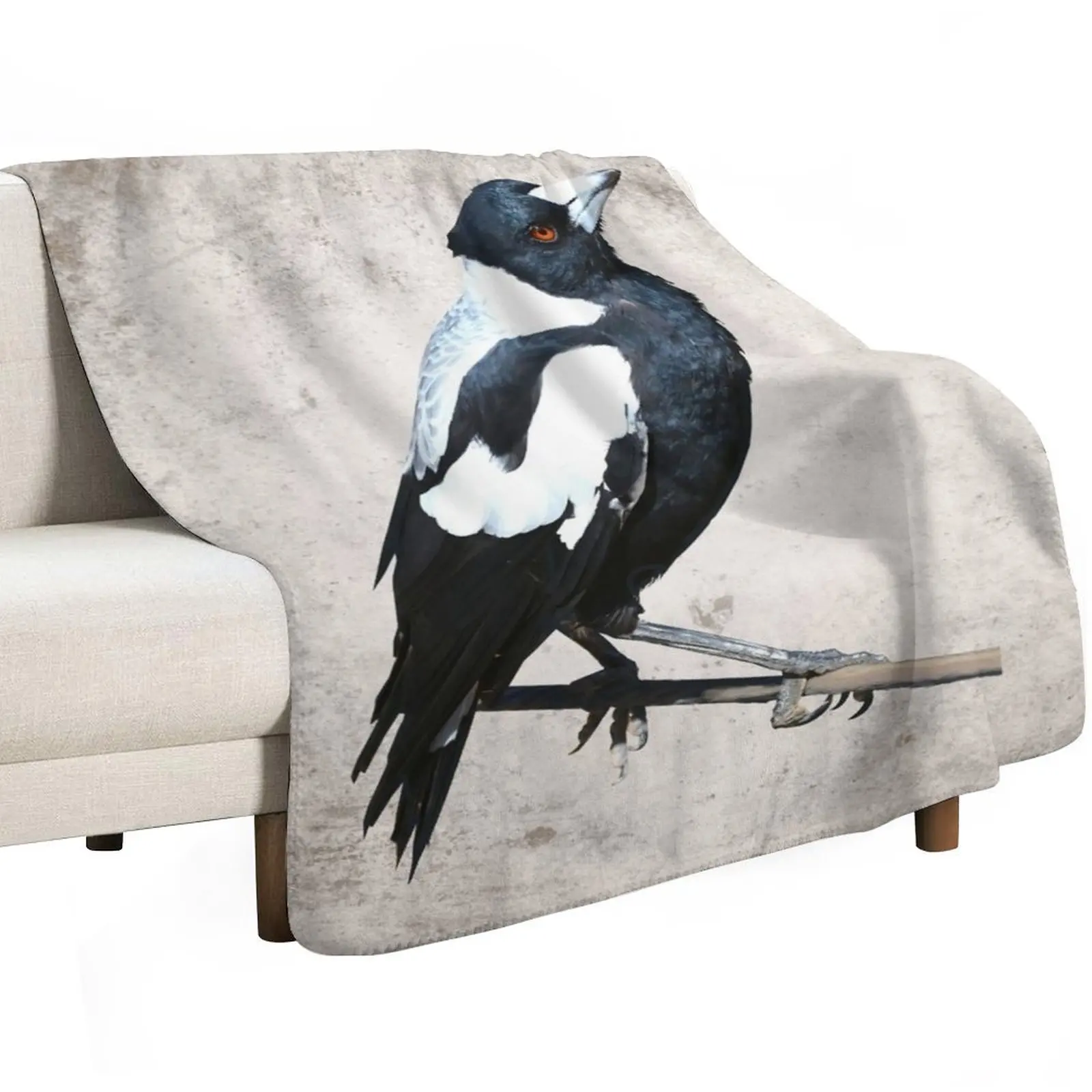 Australian Magpie Throw Blanket sofa bed Giant Sofa blankets ands Tourist Thin Multi-Purpose Blankets