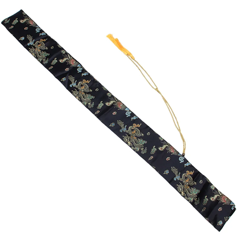 

ABUM-6Pcs 135Cm Dragon And Phoenix Katana Samurai Sword Bag Tissu Black