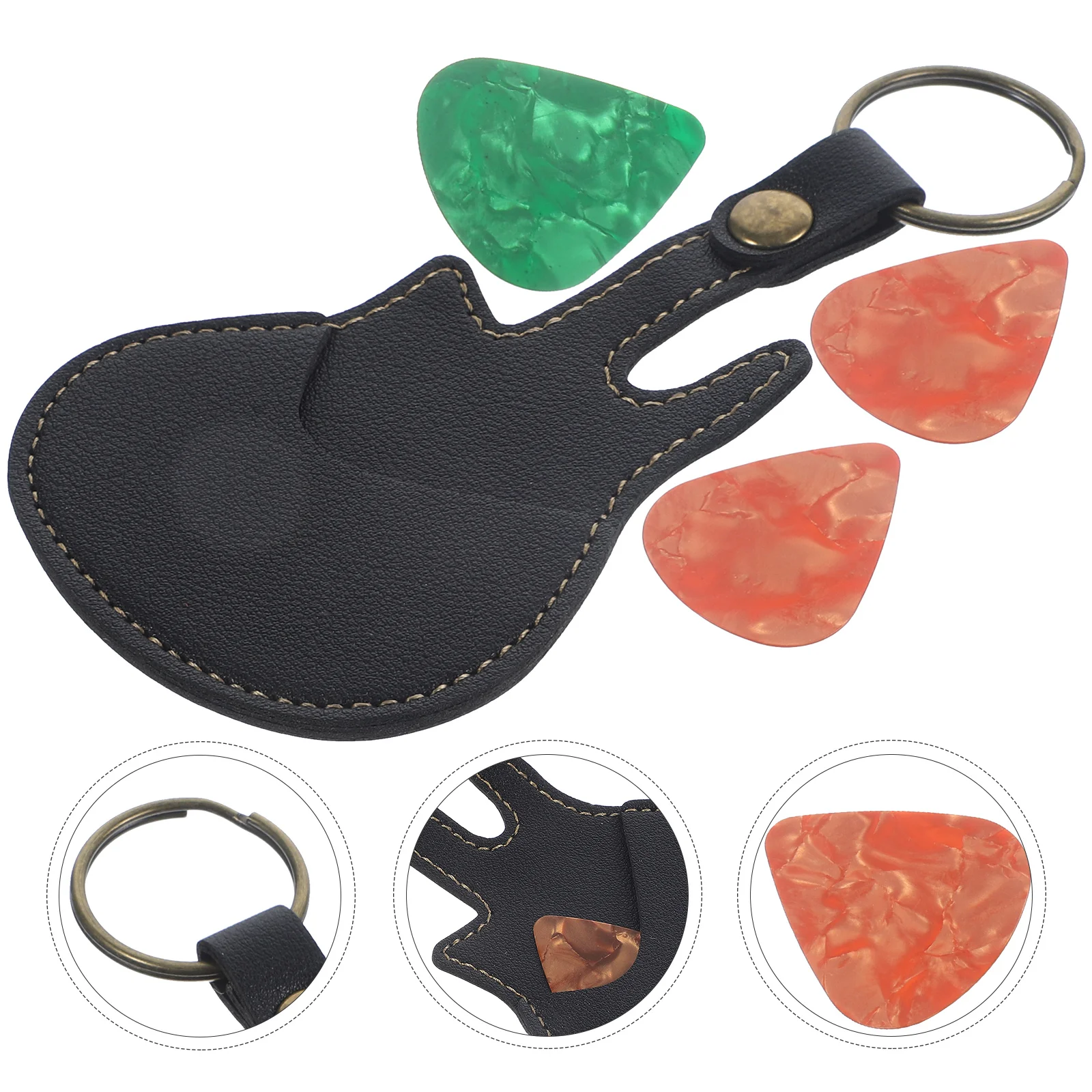 

Pick Storage Bag Holder for Guitar All Size Picks Pouch Carrying Case Bags Mini Ukulele Cases