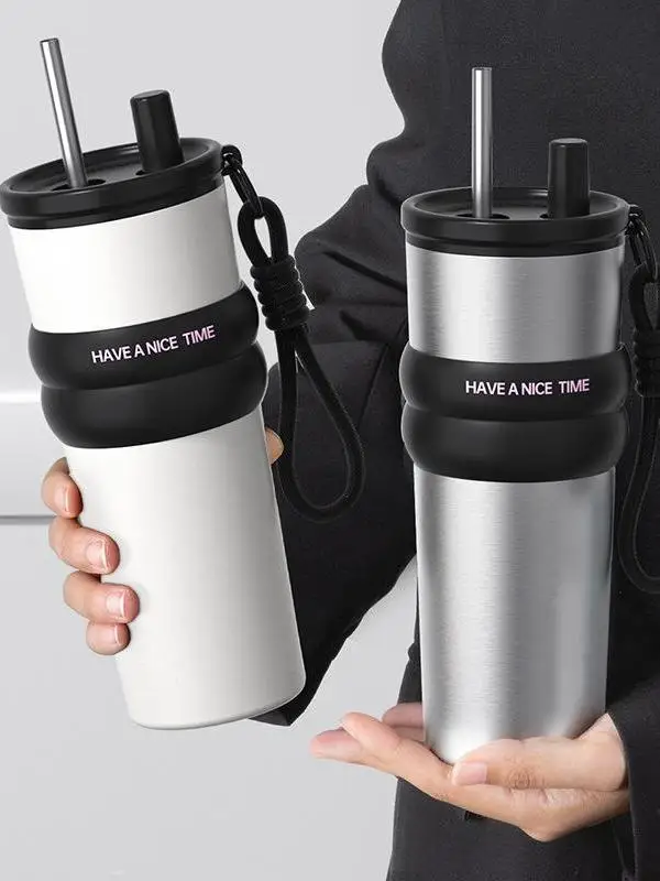 

Большая изолированная кофейная чашка Capaci Cerc с внутренней бочкой для женщин, портативная бутылка для воды с дизайном Space Man и St для офисного использования