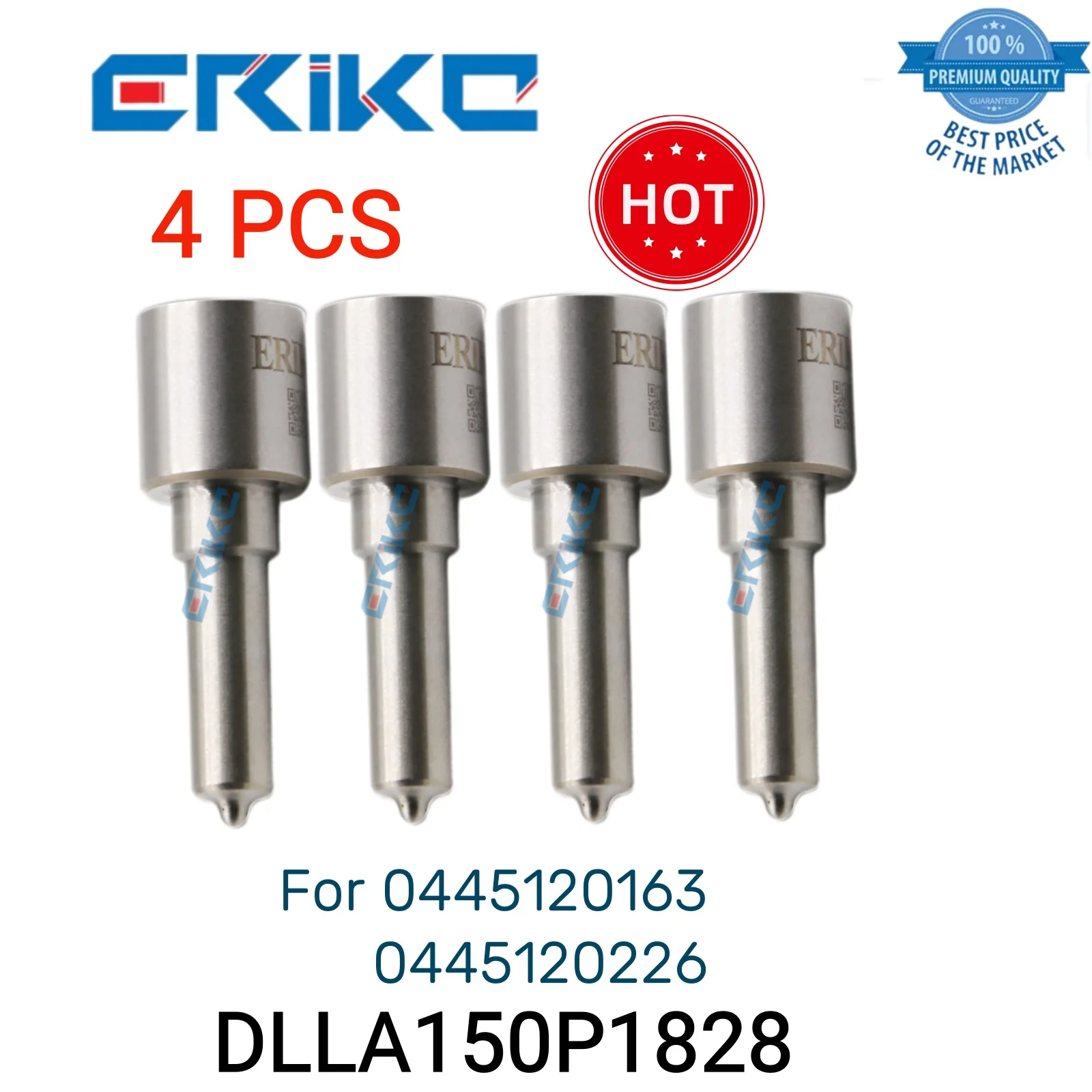 

4 PCS DLLA150P1828 0 433 172 116 Diesel Engine Nozzle DLLA 150 P 1828 Injector Nozzle DLLA 150P1828 fit for 0445120163 226