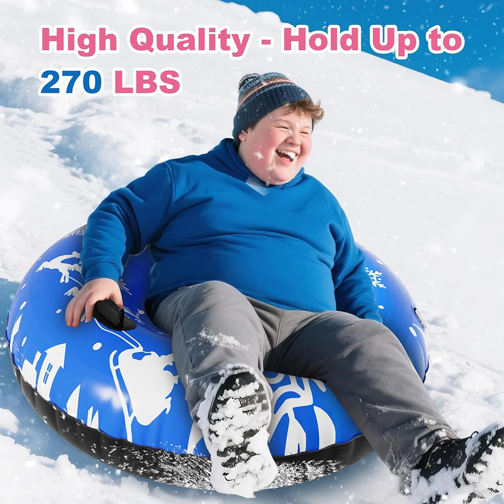 Cold Resistant Pvc Children's Adult Snow Pipe Inflatable Thick Heavy-Duty Snow Pipe Suitable For Teenagers' Outdoor Sleds