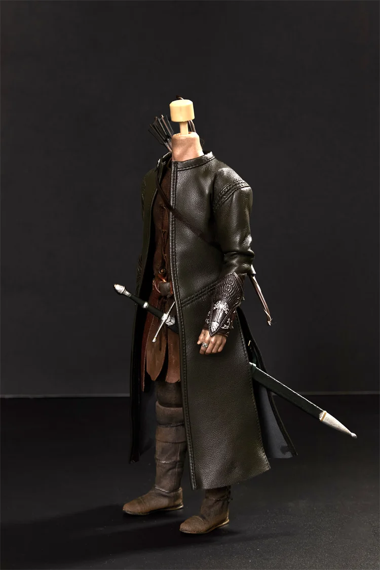 

In Stock WonderWorld 1/6 Scale Male Soldier Long Leather Coat Jacket Accessories Model For 12'' Action Figure Body Toys DIY