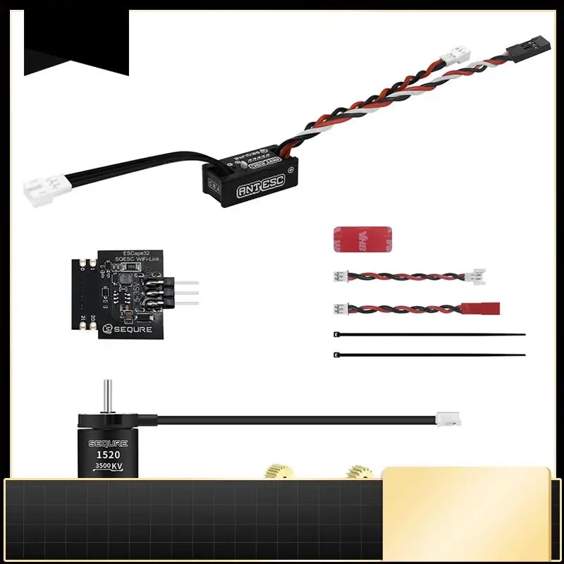 

N33R-SEQURE Ant ESC и 1520 комплект двигателя для радиоуправляемого альпинистского автомобиля 2-3S, высокопроизводительный внешний ротор, бесщеточный комплект питания