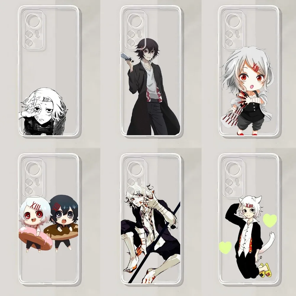 Anime JUUZOU SUZUYA Tokyo Ghouls Phone Case For Xiaomi 11 Redmi Note 11 5G 8T 9A 9 10T Note8Pro Note9 12SUltra Transparent Case