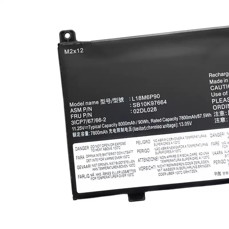 11.25V 90Wh New Replacement Laptop Battery for Lenovo Thinkpad P53 L18M6P90 SB10K97665 L18C6P90 02DL028 High Quality Guarantee