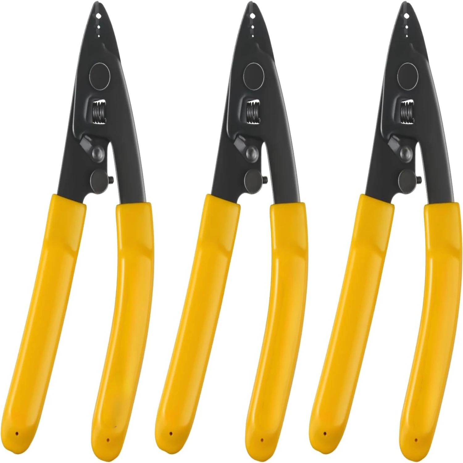 

Upgraded Essential Tool 3-Hole Tail Pliers for Precise Stripping of 125μm/250μm Optical Fibers - Perfect for Fiber Optic Stri