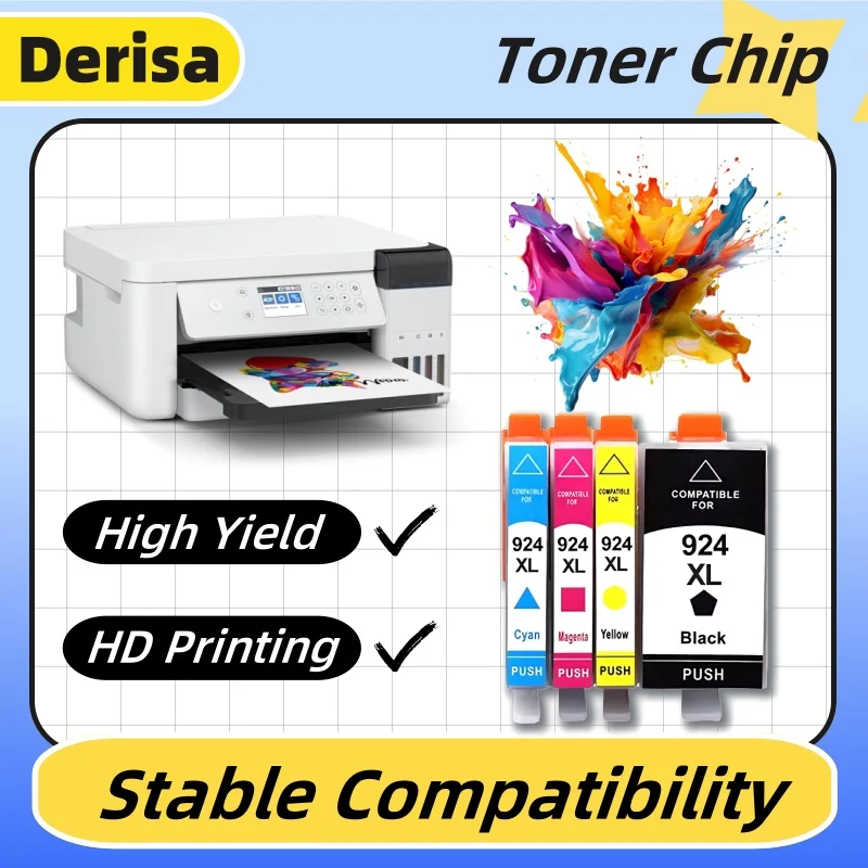 

1 Set 924XL 924 Ink Cartridge Compatible for HP OfficeJet Pro 8135e 8134e 8132e 8122e 8124e 8125e 8120e 8130e Printer Cartridge