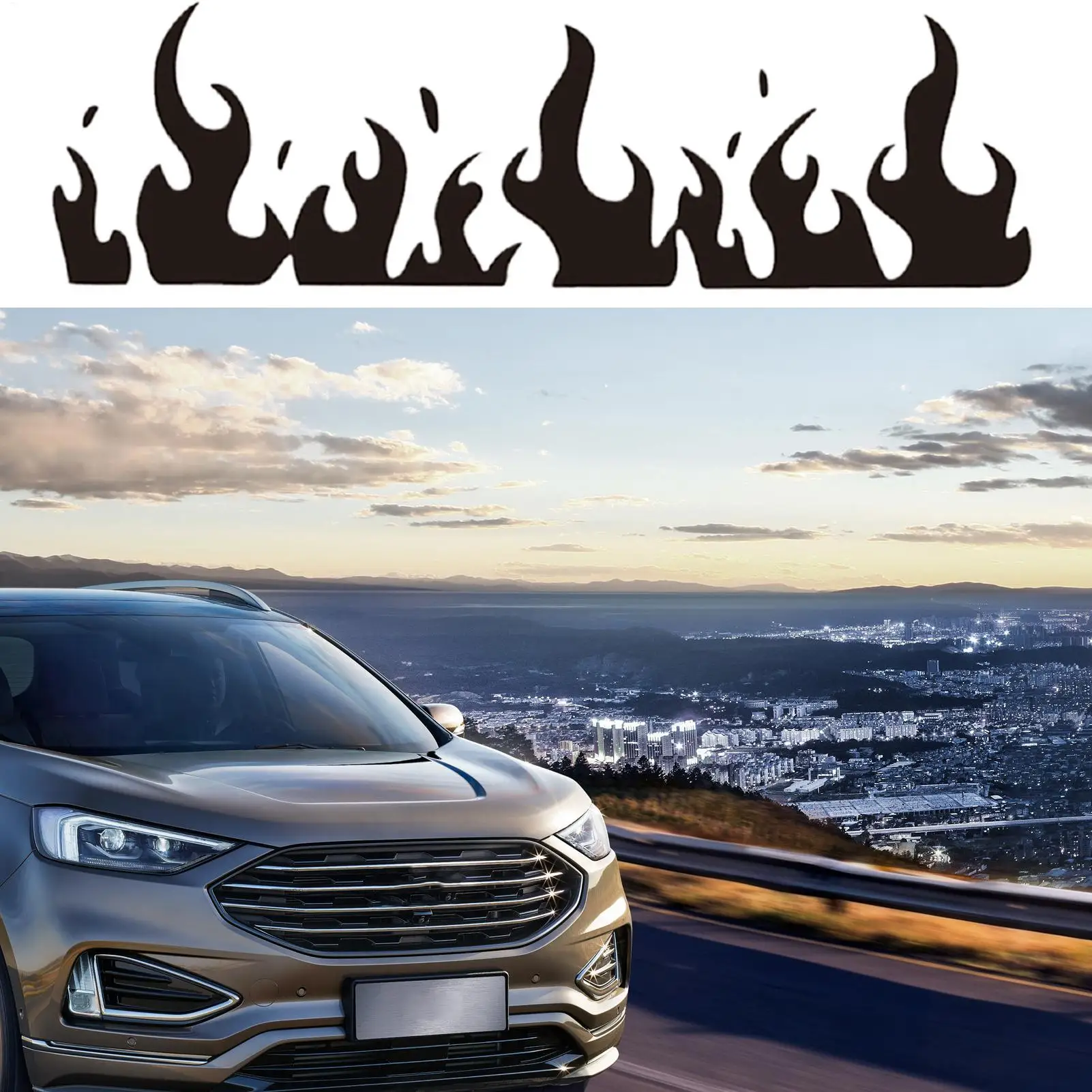 لهب ملصقات السيارات دراجة نارية سيارة كهربائية ملصقات الزخرفية خوذة ملصقات الصفر ملصقات مقاومة للماء ملصقات السيارات #2