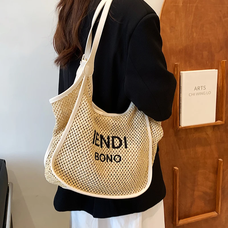 VeryMe 2022 Summer All-Match Shoulder Bags New Fashion Weaving Female Handbags Large Capacity Travel Shopping Pack сумка женская