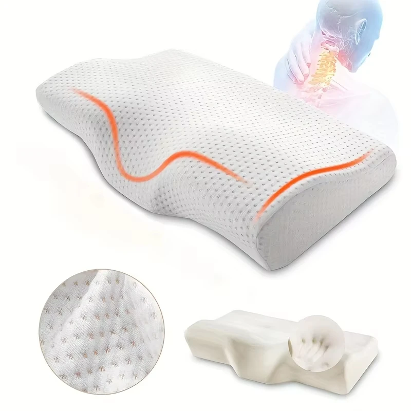 Best-selling butterfly-shaped pillow core for improving sleep and protecting the cervical spine. Dormitory single-person pillow.