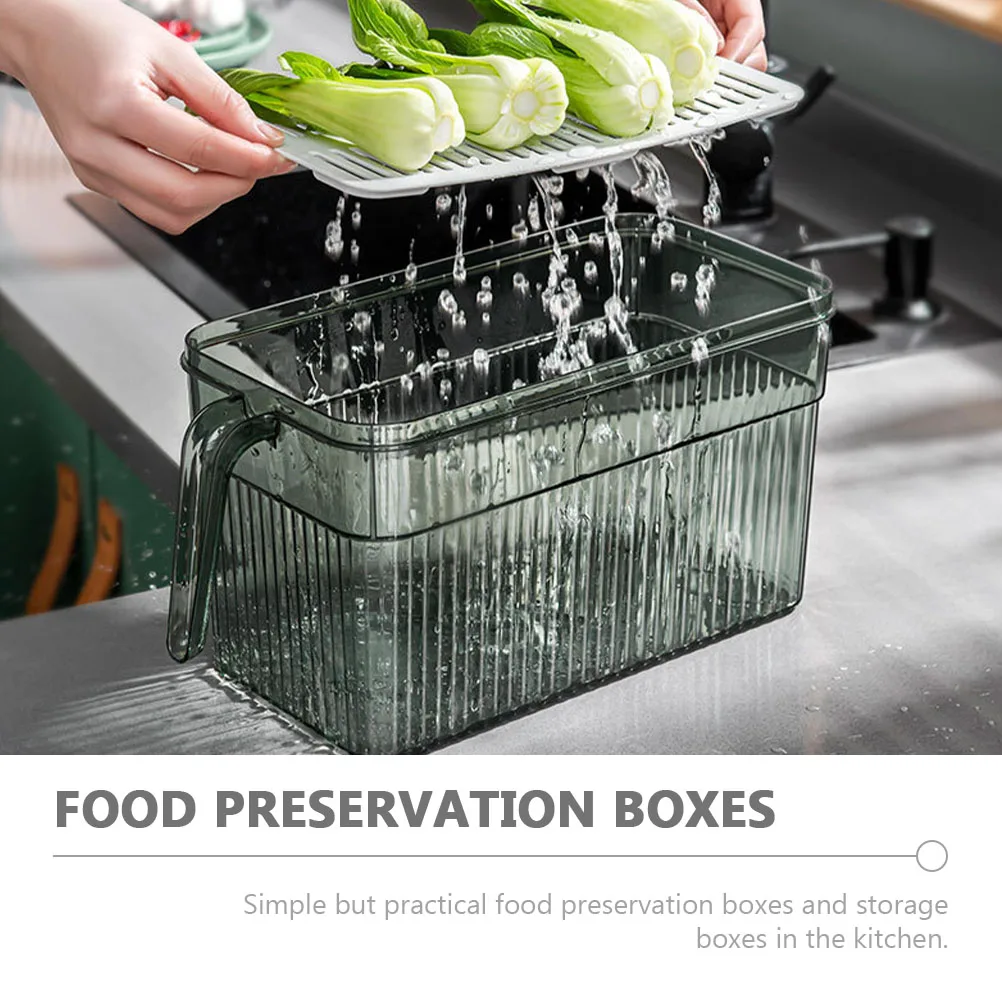 

Anti-Odor Freshness Keeper Refrigerator Organizing Box For Fruit Vegetable Storage Fridge Organizer Bin Kitchen Storage
