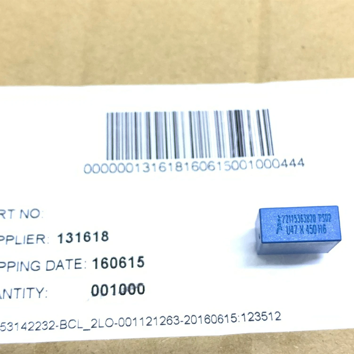 0.47uf10-% 450V MKP 474450V10MM B32671S4474K502