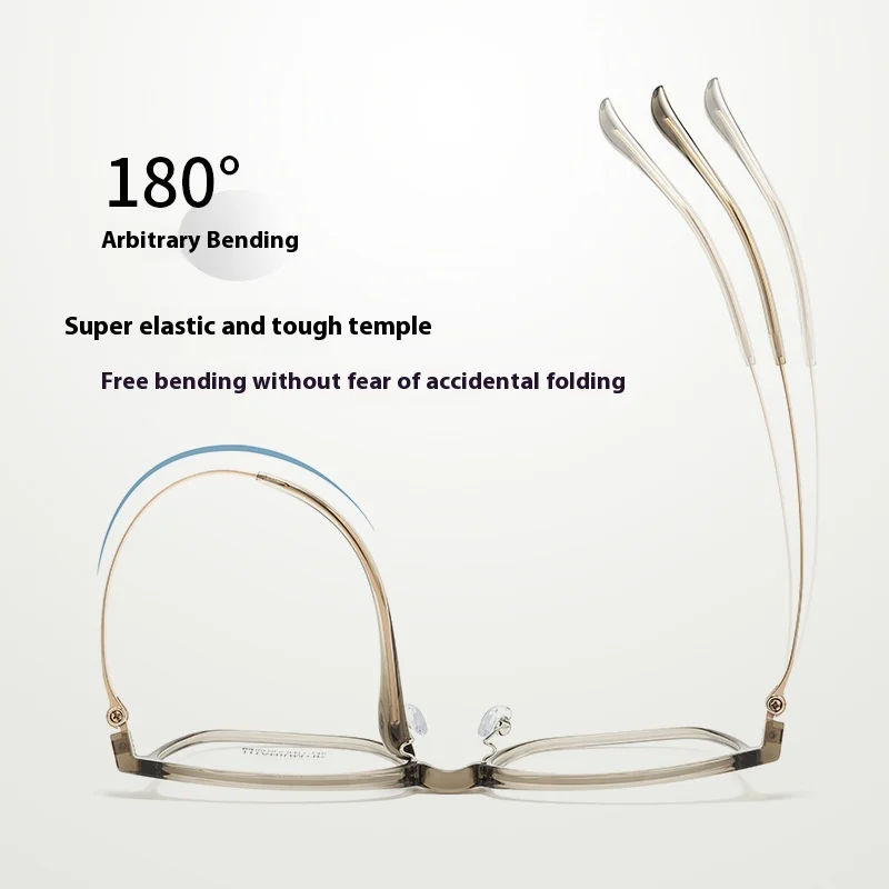 نظارات عصرية مربعة الشكل من التيتانيوم للنساء، إطار نظارات لقصر النظر البصري، إطار نظارات لقصر النظر الضوئية التقدمية