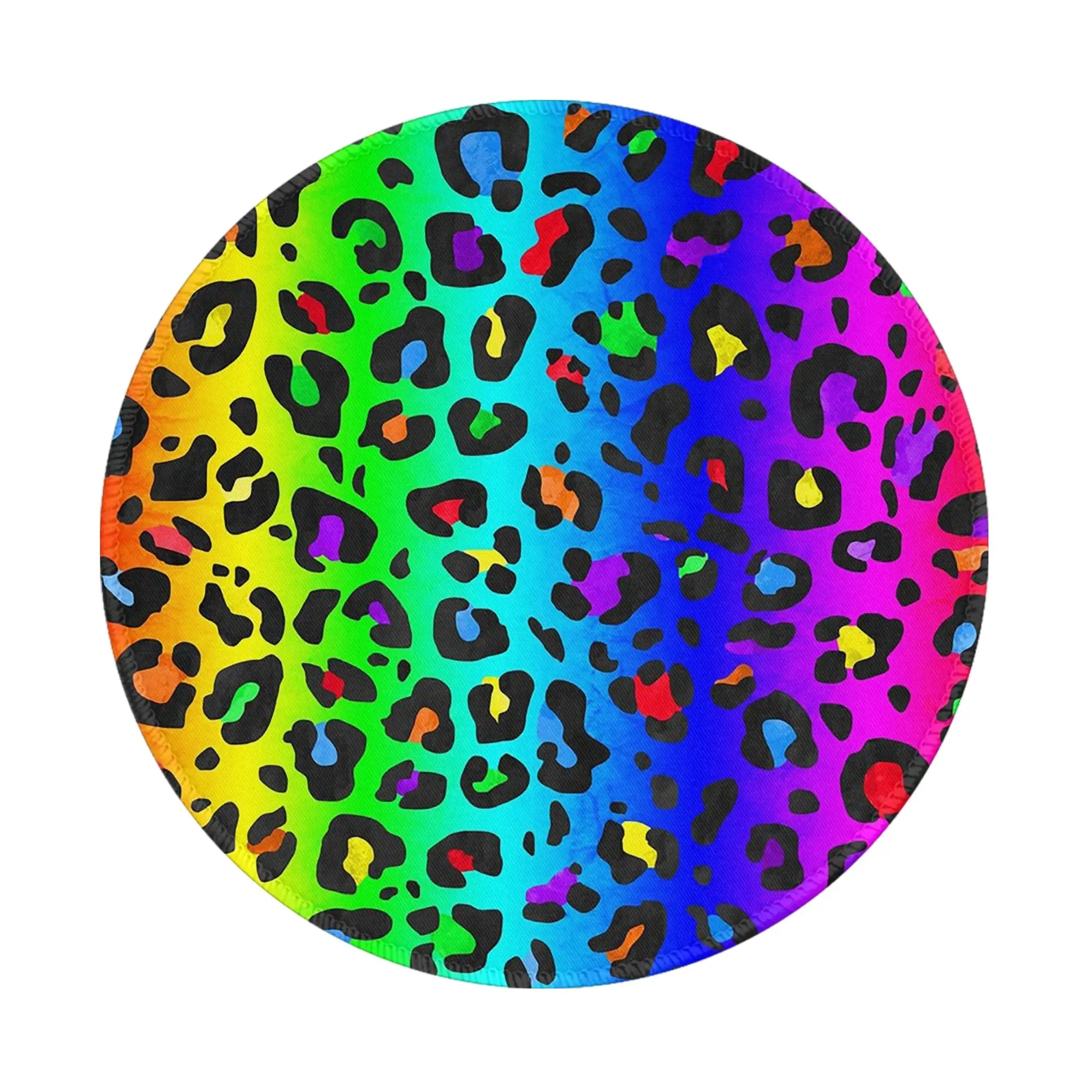 Double Rainbow Leopard All Over Animal Mouse Pad Computer Keyboard Mouse Mat PC Laptop Desk Mat Office Accessories Table Mats