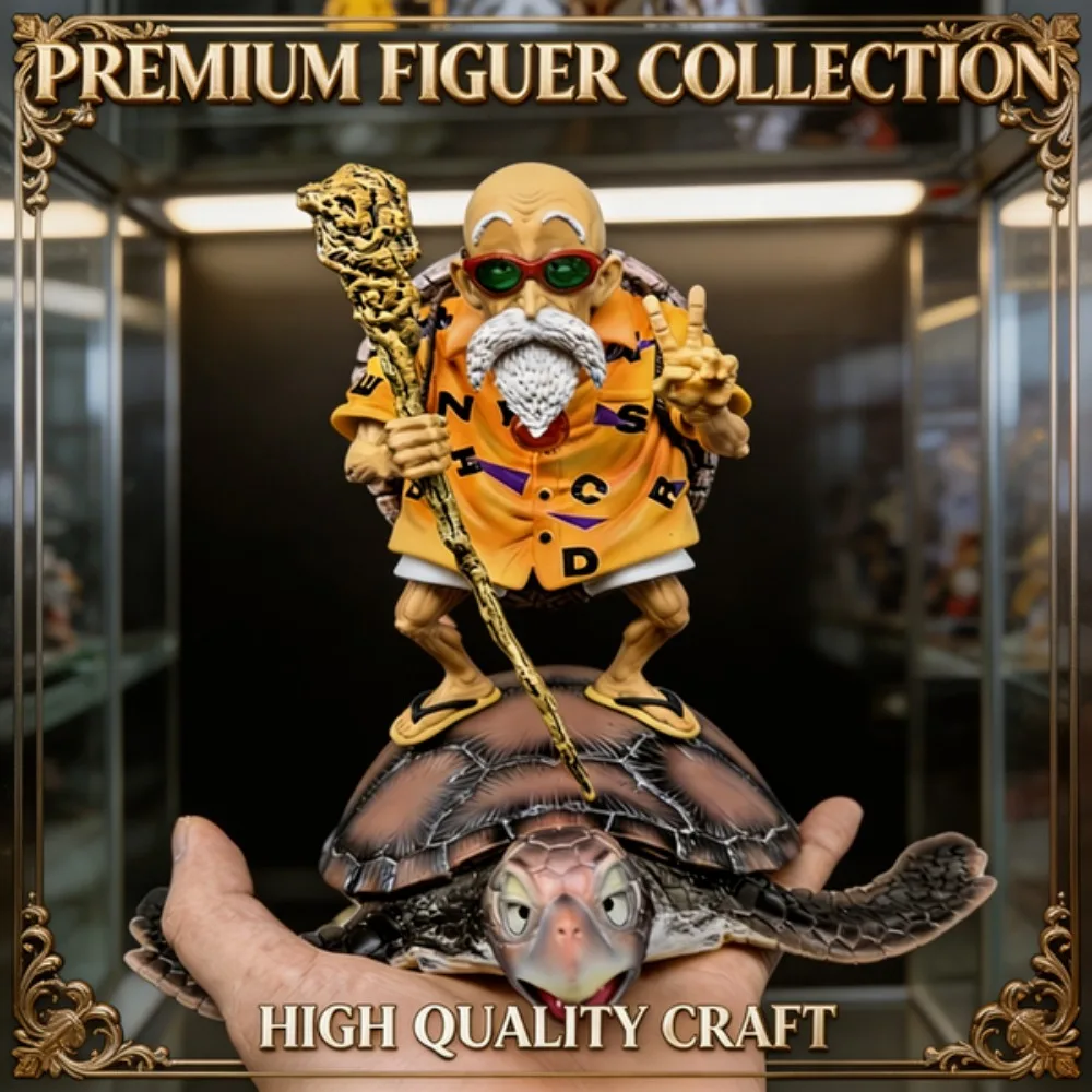 

26cm/10.24in Anime Dragon Ball Deluxe Limited Edition Master Roshi GK Action figurine trendy statue Collection Model Toys Gifts