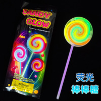 10/20pcs Lollipop Fluorescent DIY  Glowing Spinning Glow Sticks Party Supplies Halloween Wedding Festival