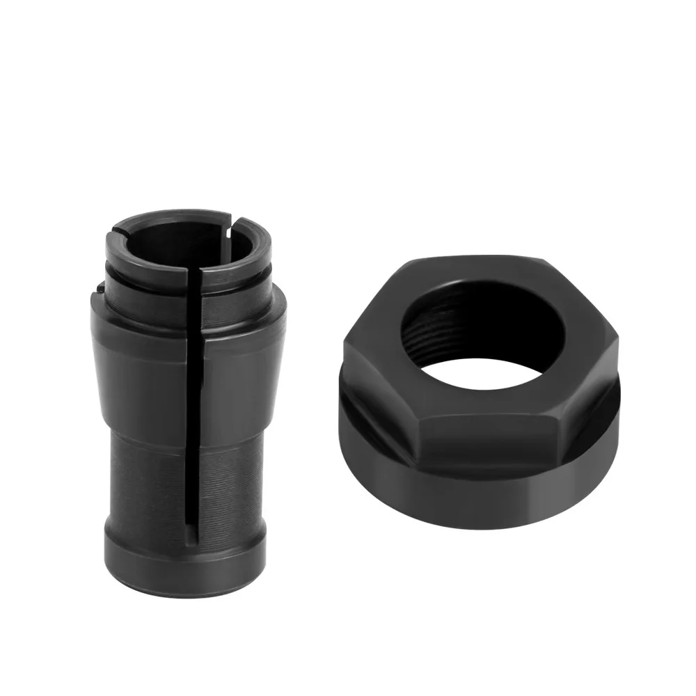 For LAVIE Trimmer Bit Collet Nut Set Milling Cutter Adapter Woodworking Tool Accessory Reliable Clamping Device