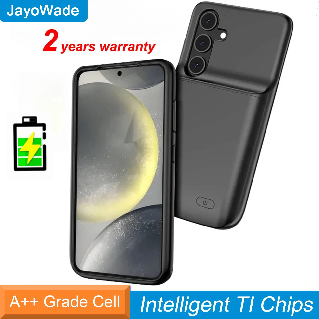 

Чехол для телефона с зарядным устройством для Samsung Galaxy S24 Ultra, силиконовый портативный чехол для телефона Bank S24 Plus S24 Ultra