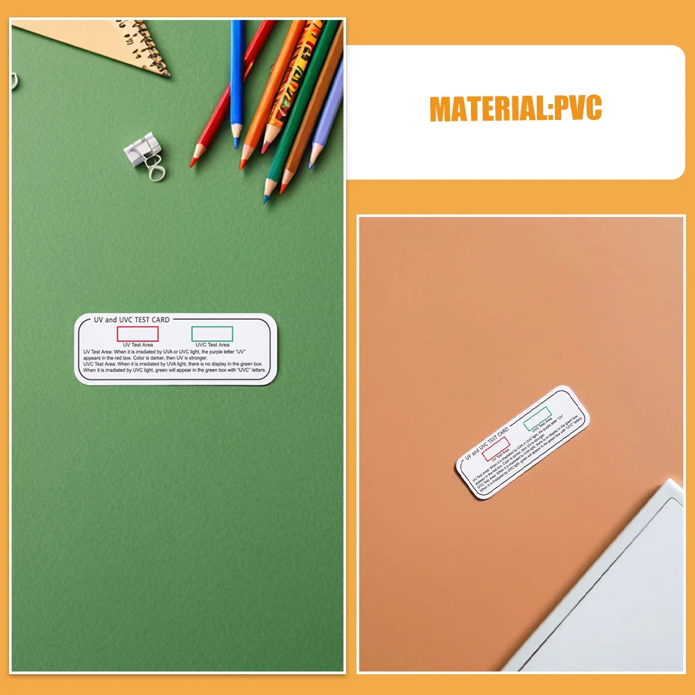 6 قطعة بطاقات اختبار الأشعة فوق البنفسجية Uva Uvc بطاقة استشعار القراءة كشف الضوء المحمولة لمصنع المختبر استخدام بطاقة الاستشعار الأشعة فوق البنفسجية #5