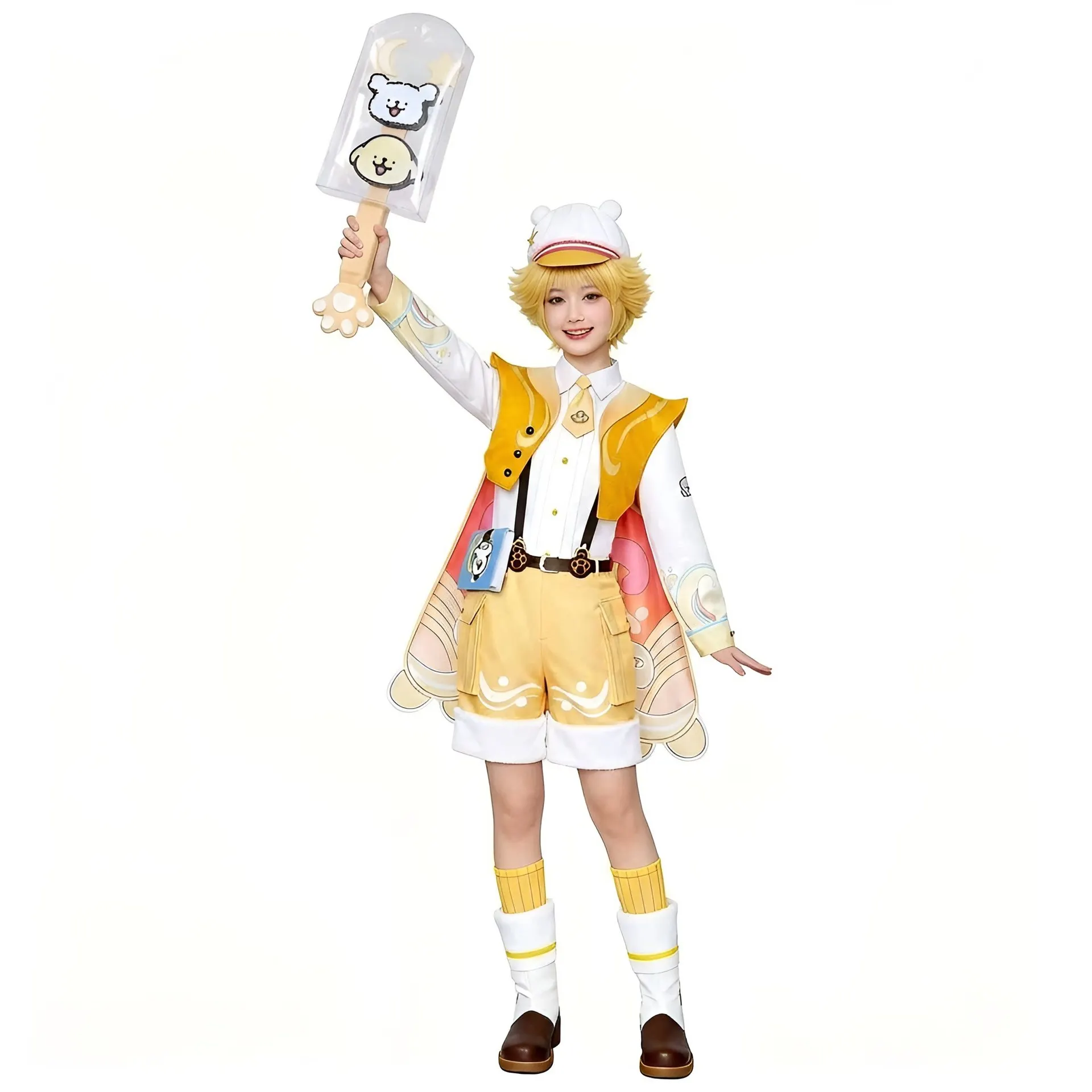 

Honor of Kings Sangqi Maltese Line Puppy Collab Cosplay Full Set,Unisex Halloween Comic Con Role Play Costume With Accessories