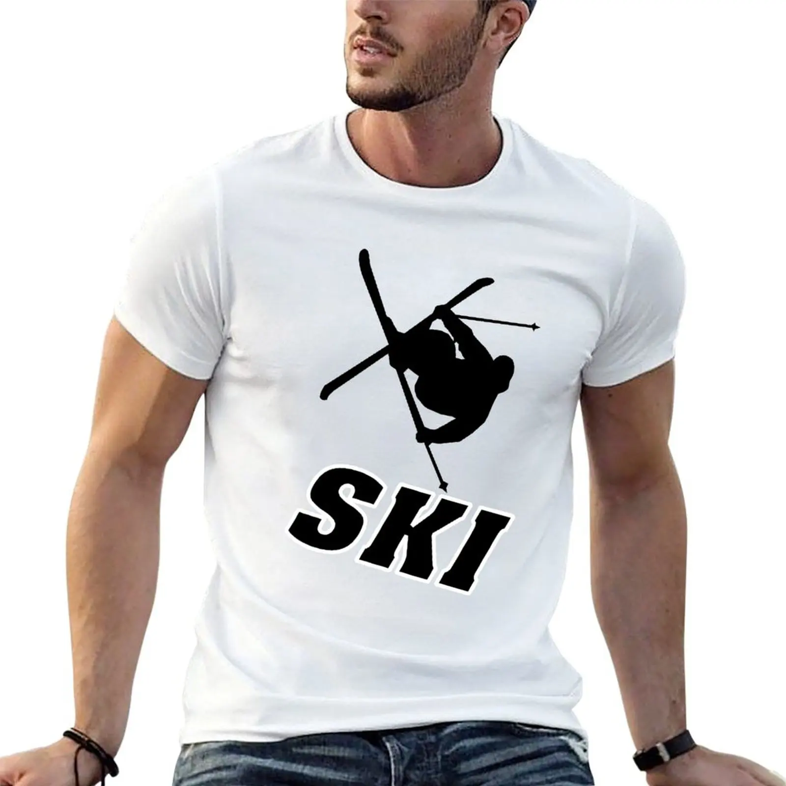 

Ski, skiing, après ski, freeski, winter, snow, mountain, sport T-Shirt t shirt man casual anime t shirts for man T-Shirt