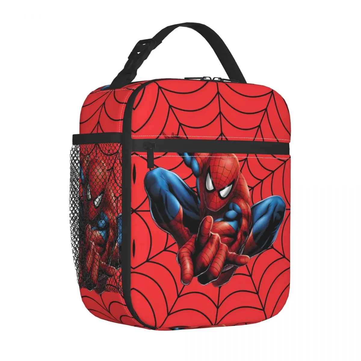 

Spider Man Pose Insulated Lunch Bags Leakproof Reusable Thermal Bag Tote Lunch Box Work Travel Girl Boy