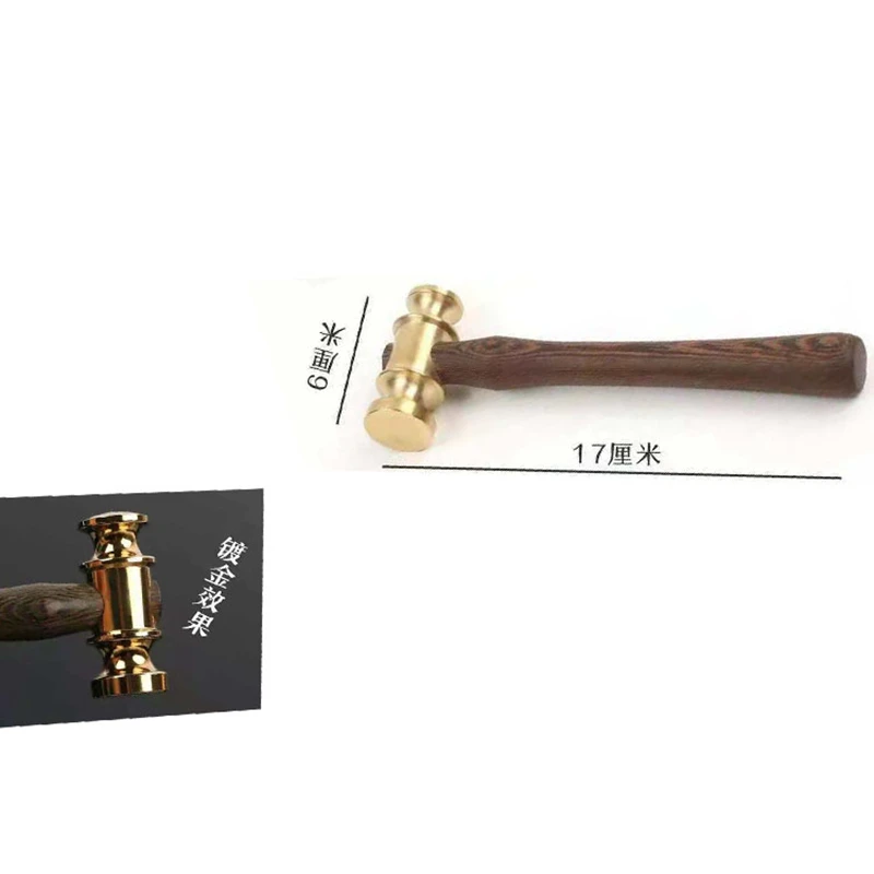 Wind instrument repair tools Copper gavel Brass hammer Concave deformation repair