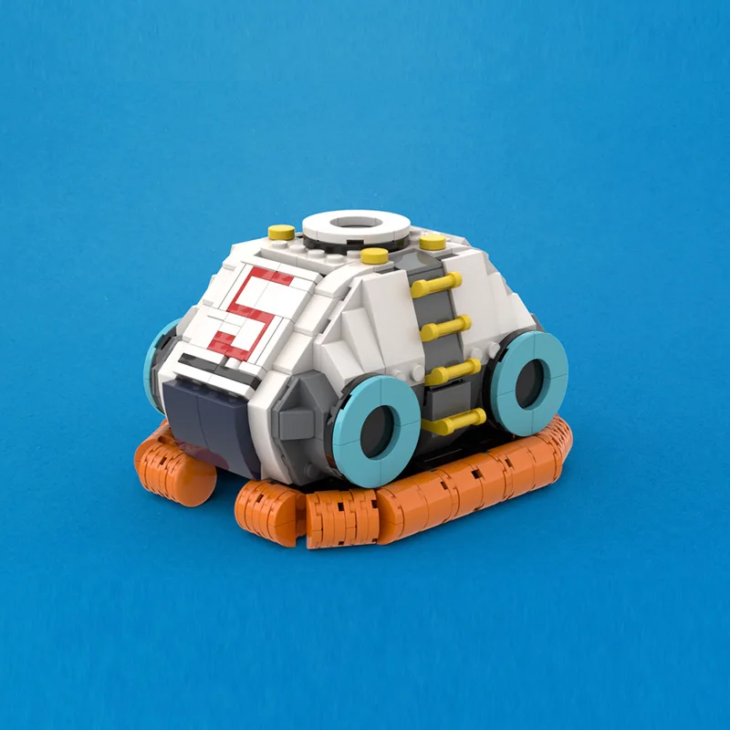 Standard 2-Berth Emergency Lifepod Model MOC Building Bricks War Equipment Modular Technology Gifts Assemble Children Toys Suit