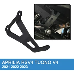 For Aprilia RSV4 Tuono V4 2021 2022 2023 Motorcycle Aluminum Exhaust Hanger Bracket Black Accessories Muffler Support