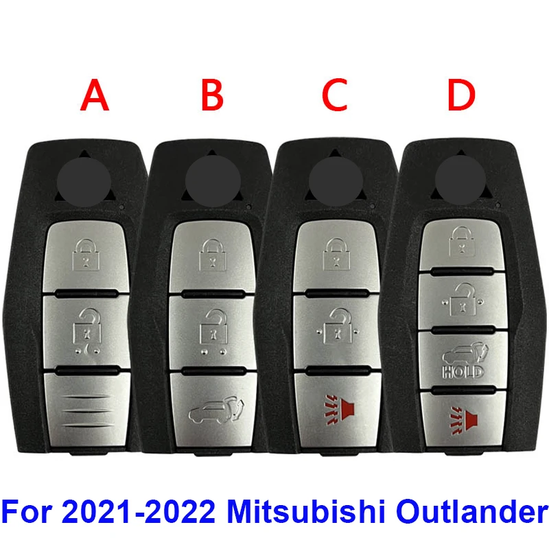 CS011024 2/3button Aftermarket Remote Key Shell For 2021-2022 Mitsubishi Outlander Smart key housing Cover Case