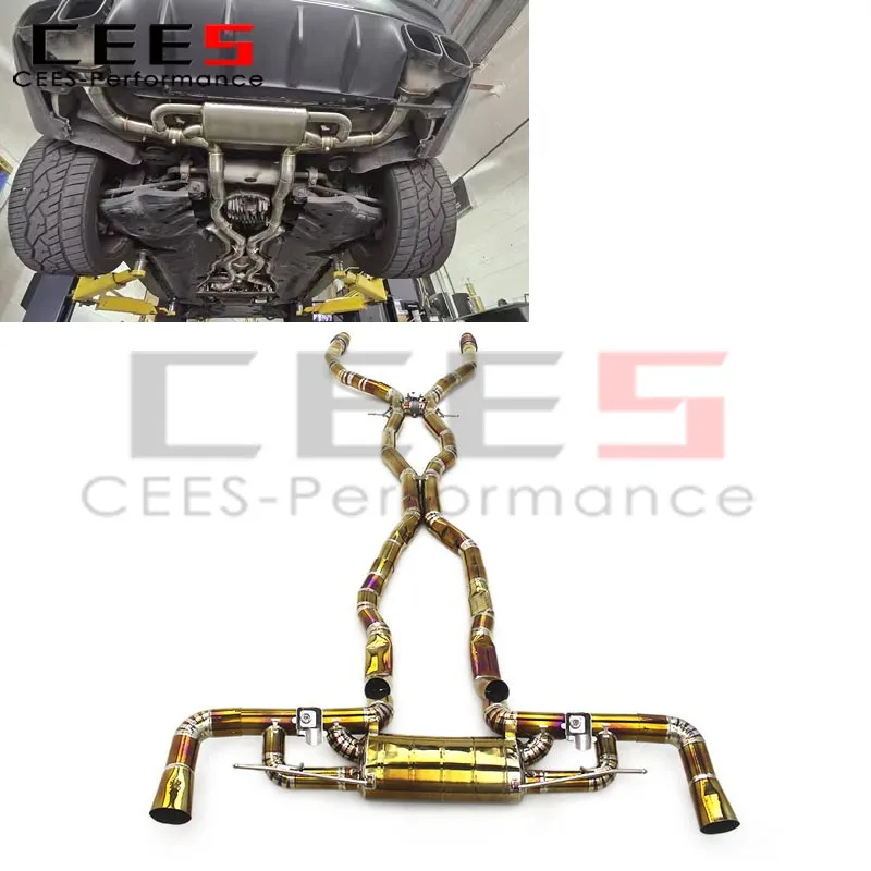 

cees Upgrade Catback Exhaust Muffler Modify for Benz GLE63 AMG W166 4.0T/5.5T 2015-2022 Performance Exhaust Pipe