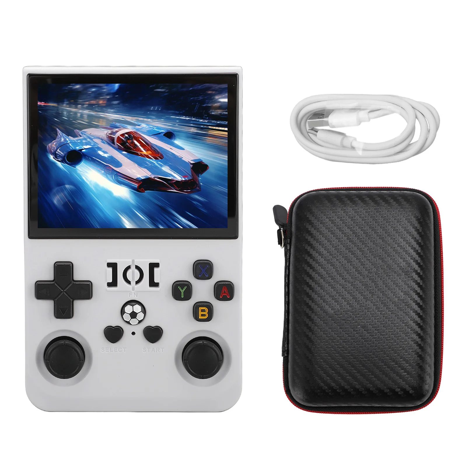 

Game Console Multi Keys Over 18000 Games Handheld Game Console Open Source Dual System 3.5inch IPS Display for Home Travel