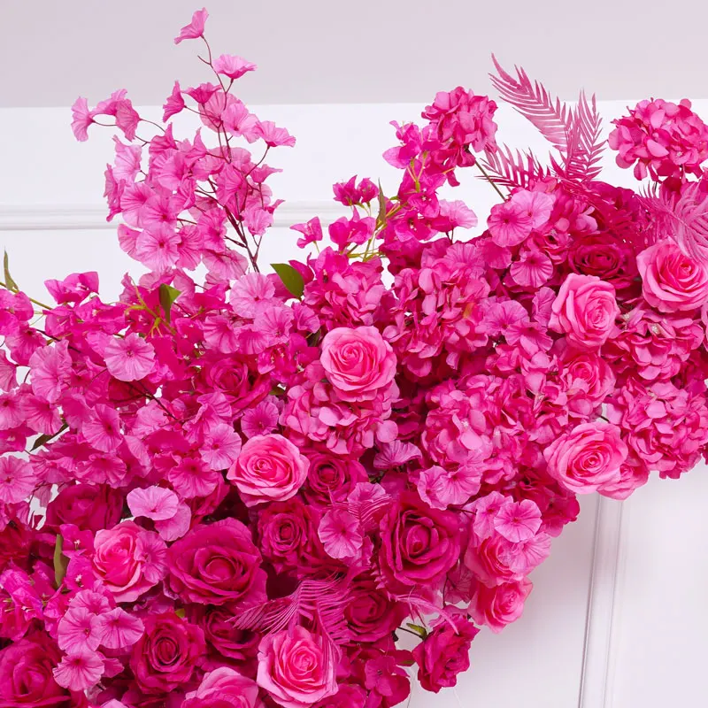 Hot Pink Rose Bougainvillea Plum Floral Arrangement Wedding