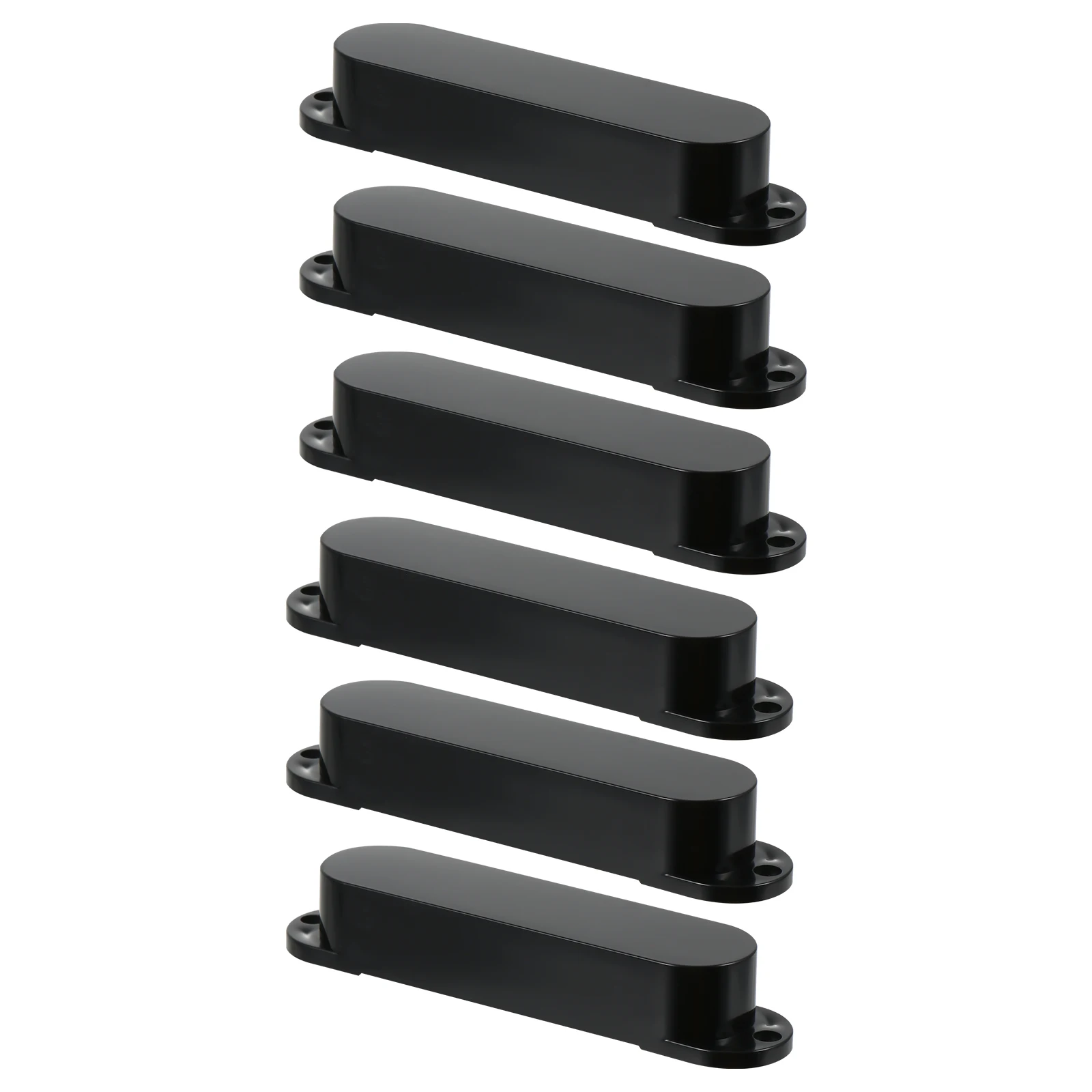 

6 Pcs Pickup Shell Electric Guitar Parts Case Single Coil Cover Accessories Plastic Outer Covers for