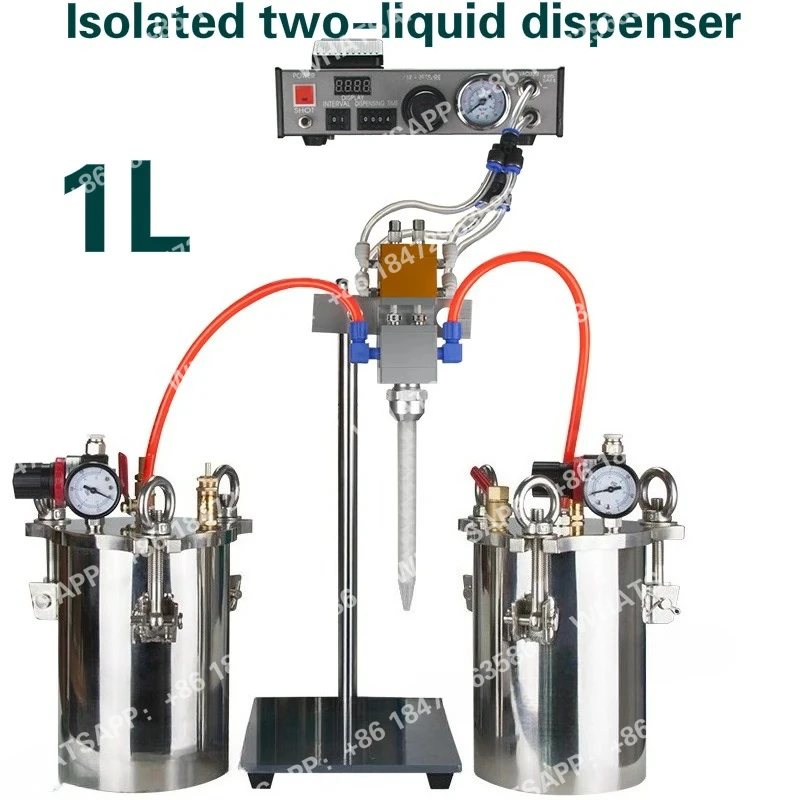 AB glue dispensing two component 1L epoxy resin/Resin and hardener Automatic ab glue dispenser/isolated two-liquid dispenser