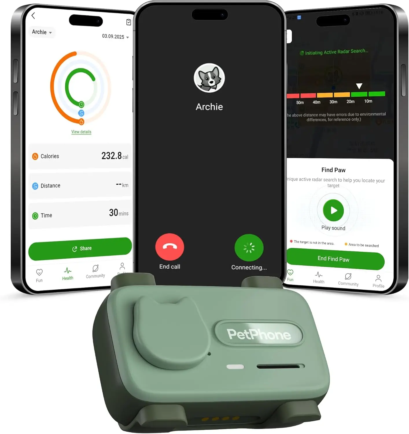

Умный GPS-трекер для животных с отслеживанием местоположения в реальном времени, двусторонней связью и безлимитным объемом данных для собак и кошек