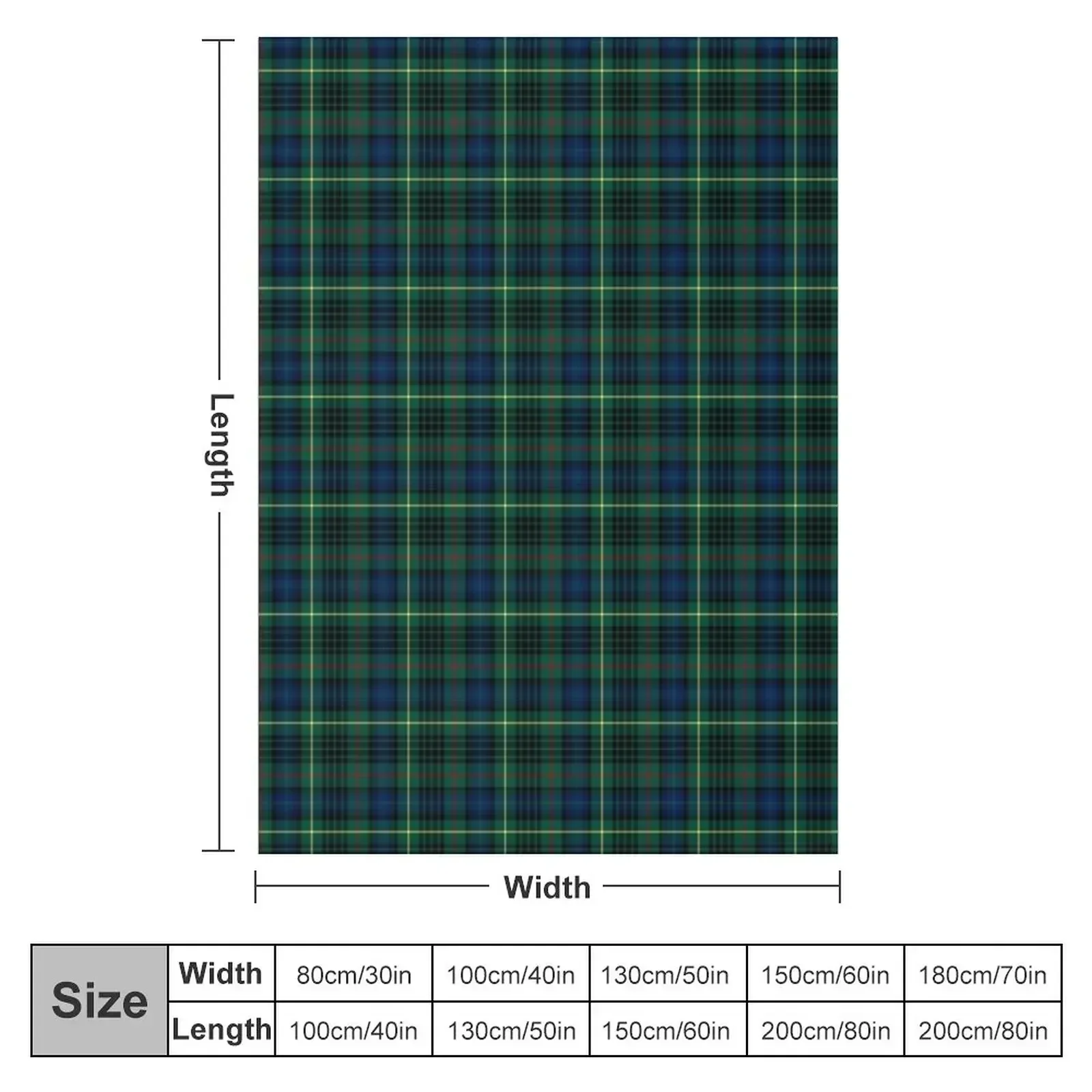 Clan Stewart Hunting Tartan Throw Blanket Tourist Warm Thins Baby Blankets