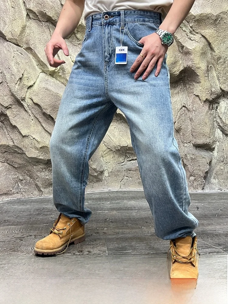 ファイオナブル ストレートレッグ メンズジーンズ ラインウェイドアウト ホワイト コットンポリエステル混紡 快適で通気性のある 秋の新作...