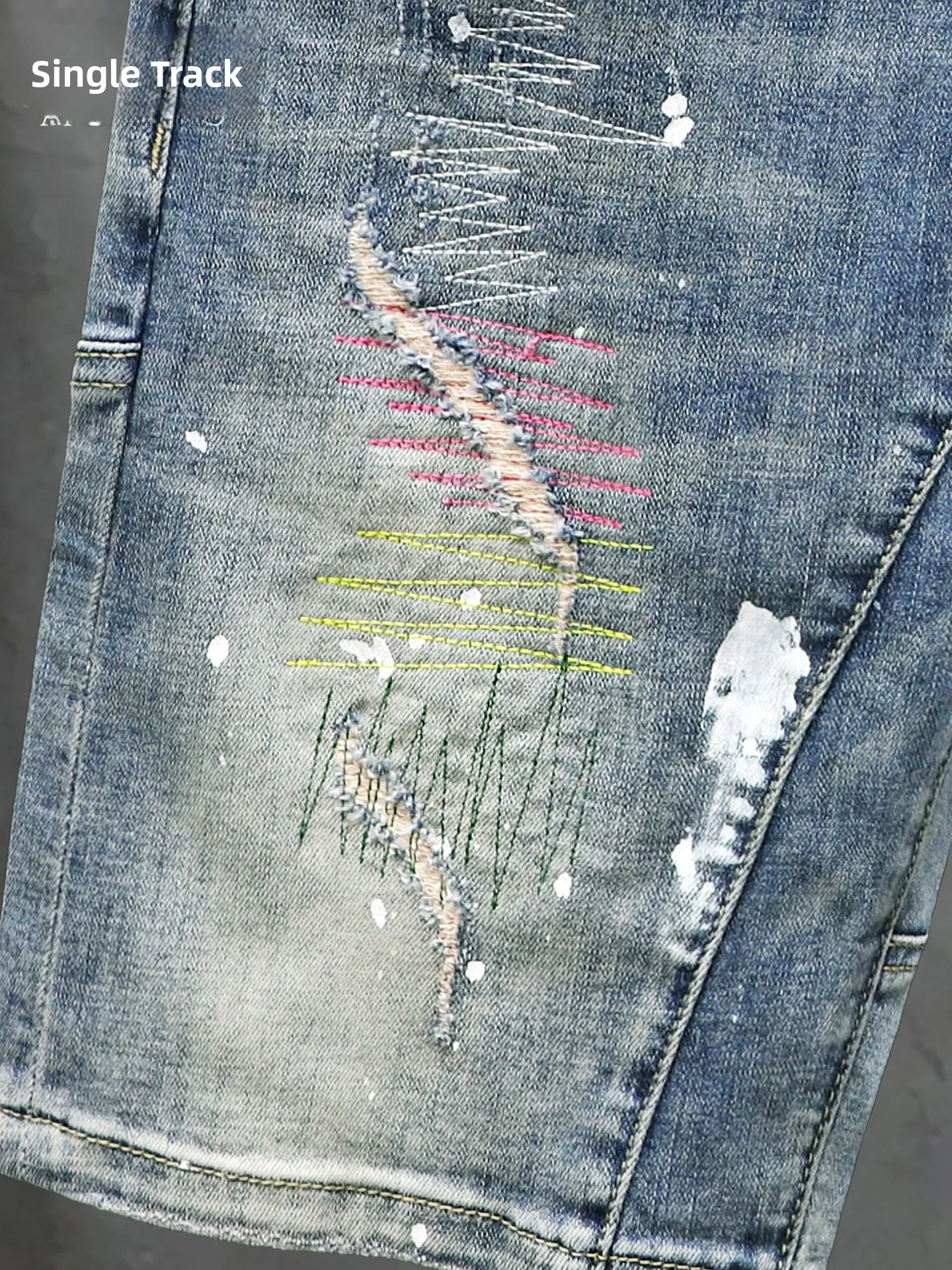 العصرية الرجال خمسة كيت الدنيم orts الصيف يمكن ارتداؤها تنفس خفيفة الوزن القطن الأزرق البوليستر مزيج مطاطا Waisand #5