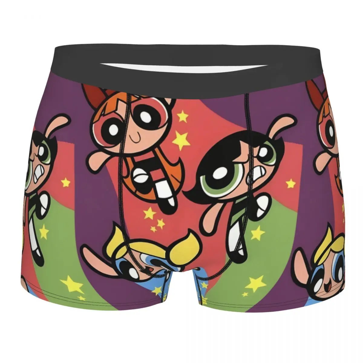 

Пользовательские Powerpuff Girls мультфильм анимация нижнее белье мужские эластичные трусы-боксеры