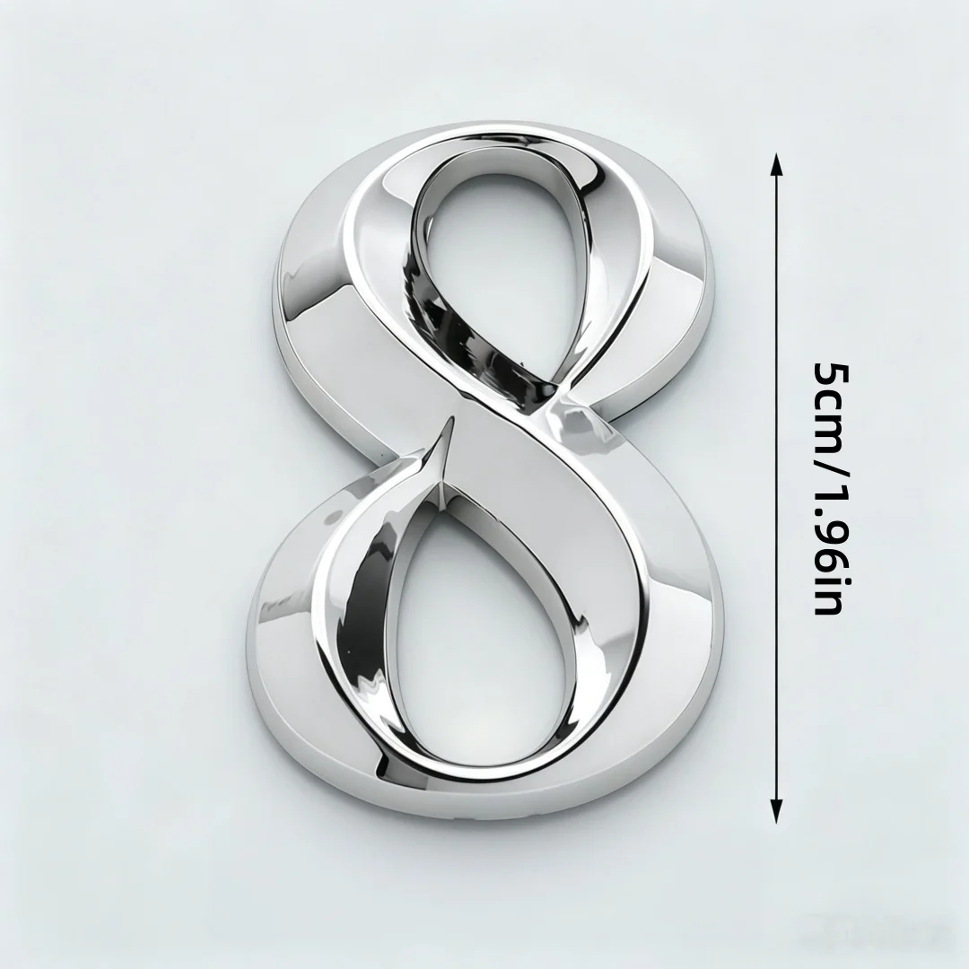 3D Gold Color ABS Injection Molding Digits 0 to 9 Sign Number Apartment Hotel Office Door Address Street Sticker Plate Label