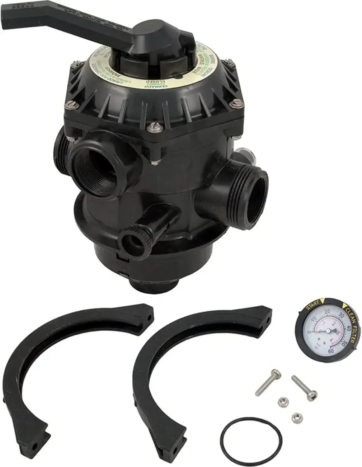 

[Скидочная цена! Бесплатная доставка! ]262506 1-1/2-дюймовый 6-ходовой зажимной клапан, сменный песочный фильтр для бассейна и спа-центру