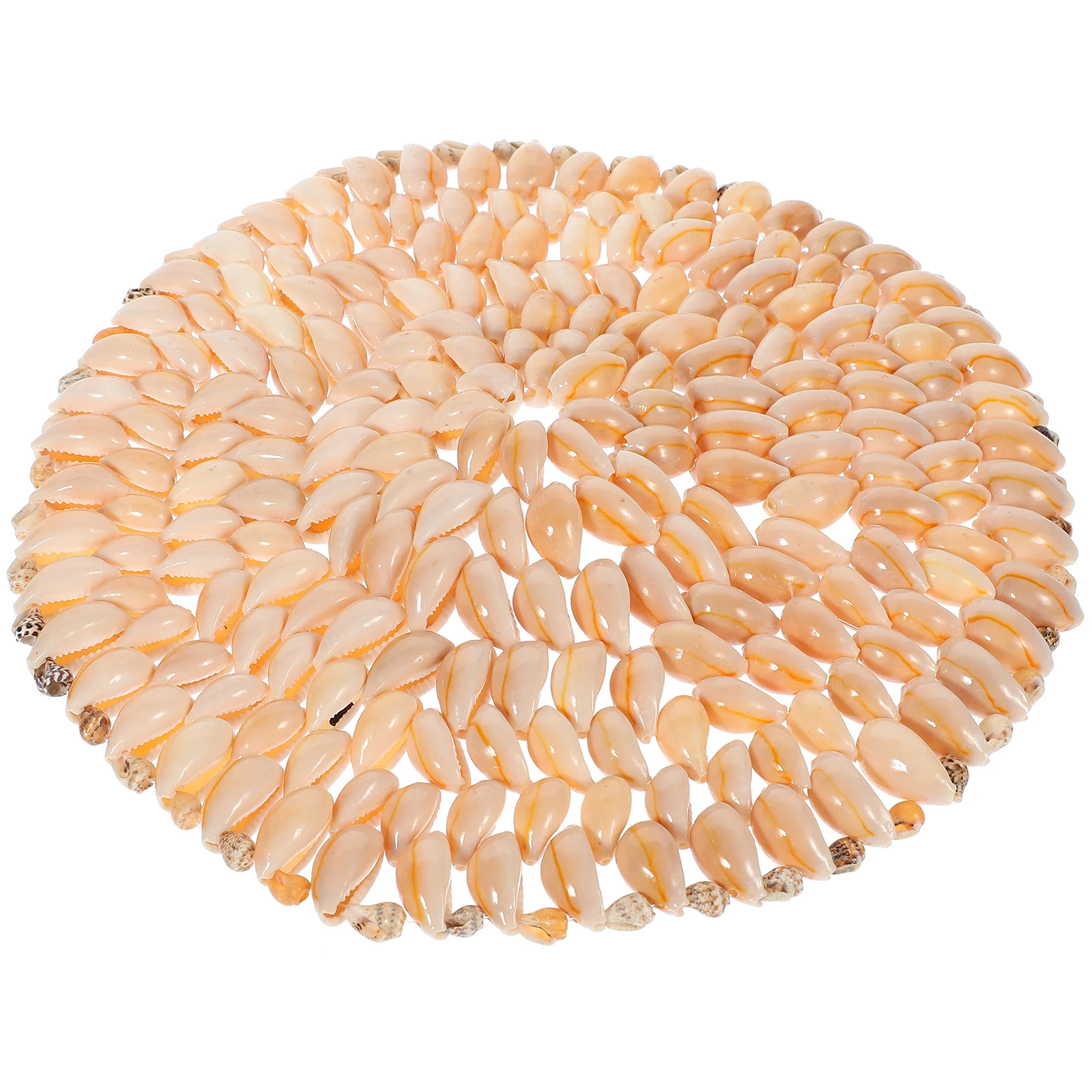 

Rustic Beach Style Coasters Heat Resistant Cup Mats Natural Shells Design Non-Slip Mug Pads For Tea Coffee Home Table