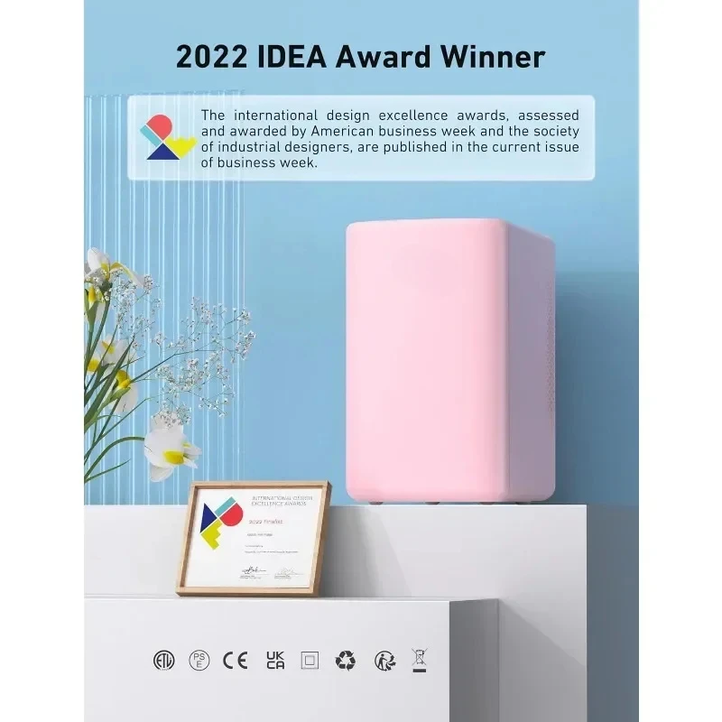 Mini Fridge Cans Makeup Skincare Fridge ortable Thermoelectric Cooler Tiny Fridge for Bedroom Beverage Cosmetics