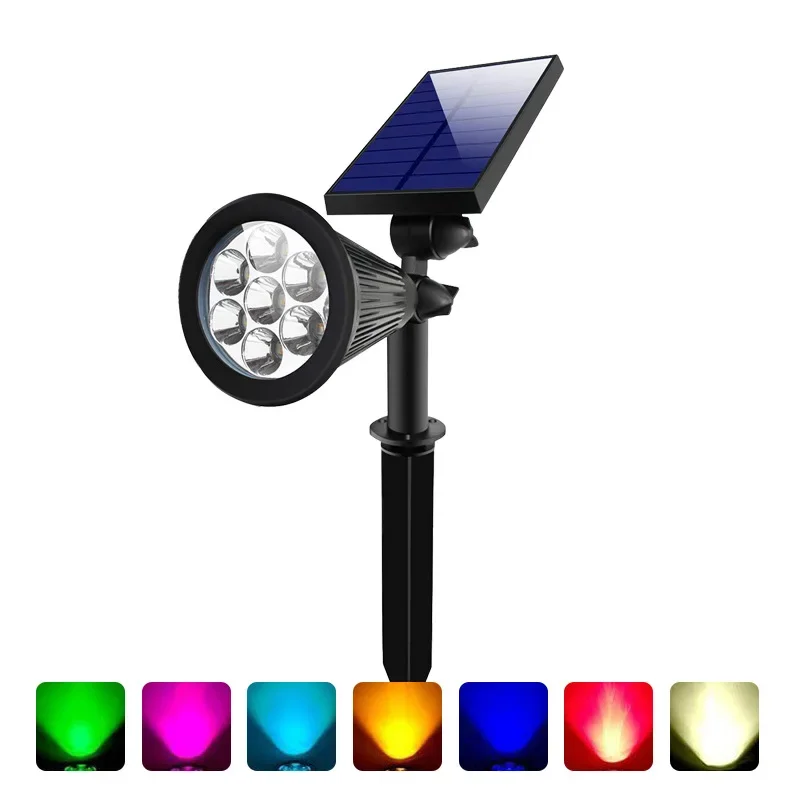 Solar Powered Spotlight Angle Adjustable Solar Led Light Outdoor Wall Light Waterproof Solar Lamp Garden Decoration Solar Light