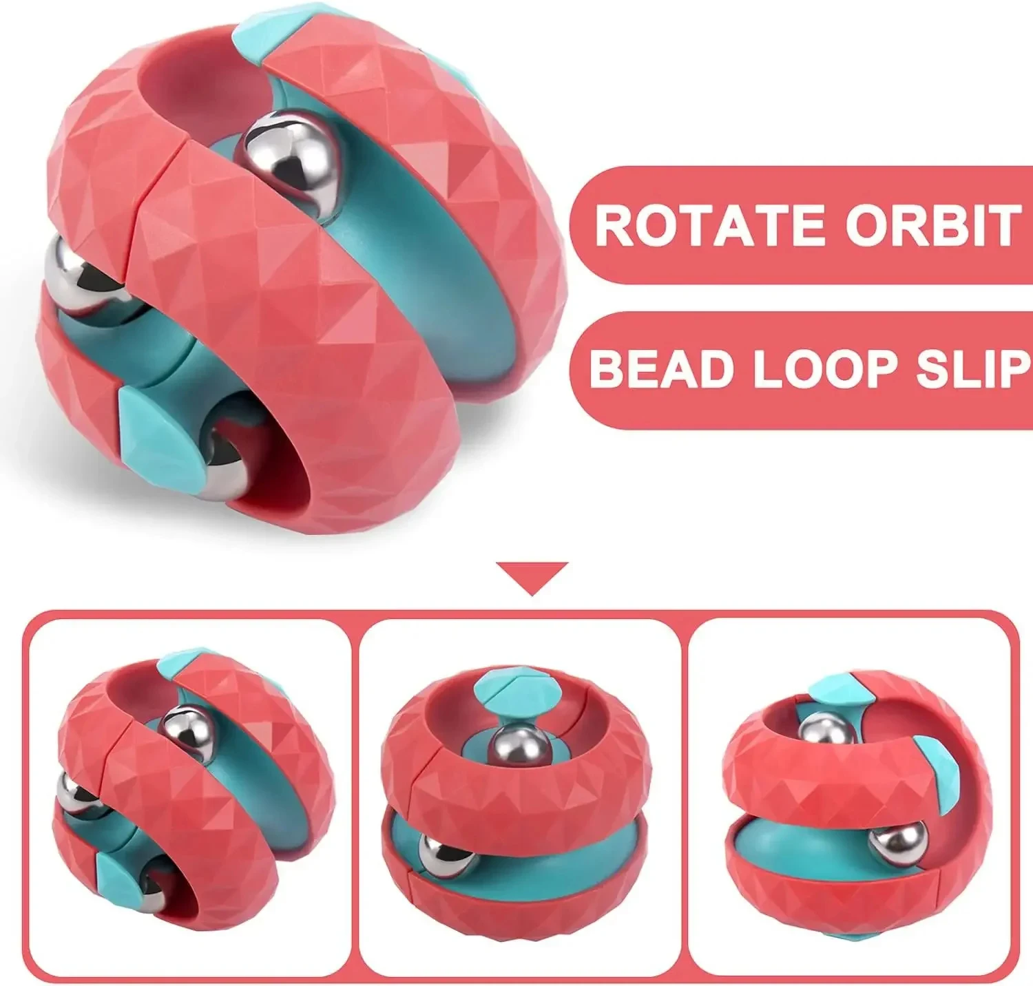 Children Orbit Ball Cube Decompression Toy Anti Stress Sensory Toys Fidget Toys for Kids Spinner Gifts for Kids Focus Training