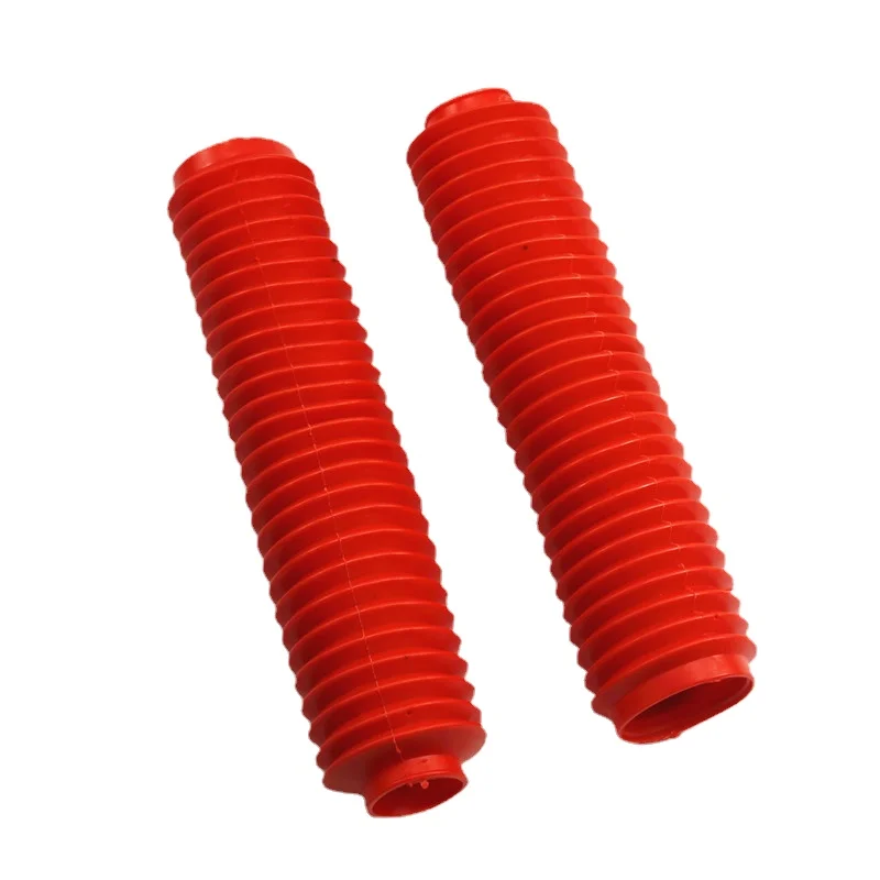 40mm Fork Motorbike Red Rubber Boot Universal Dust Jacket Cover Dirt Off Bike