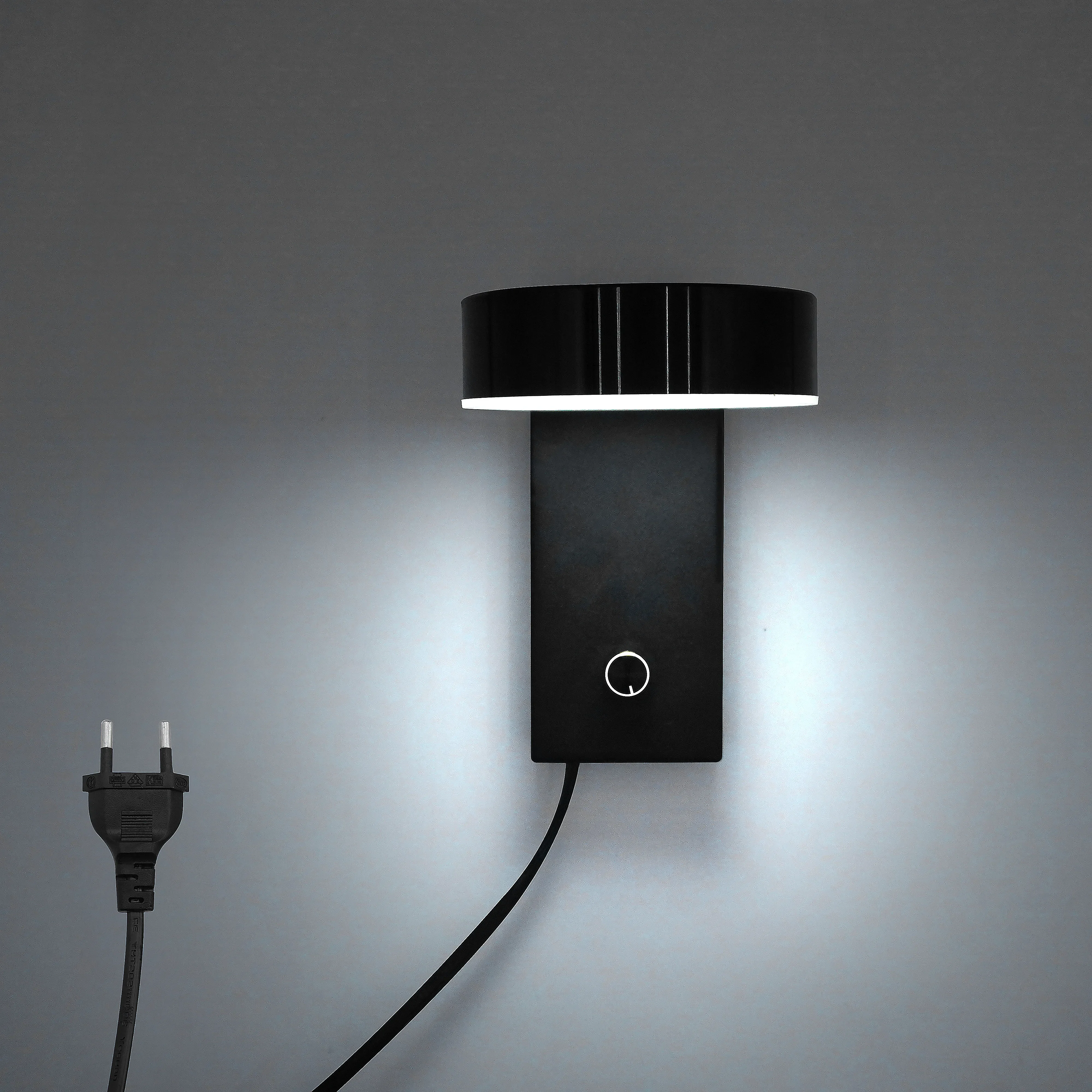 

Modern wall lamp, Led wall lamp 350 degrees rotation, 180cm plug in indoor wall lamp, 6W aluminum alloy wall lamp